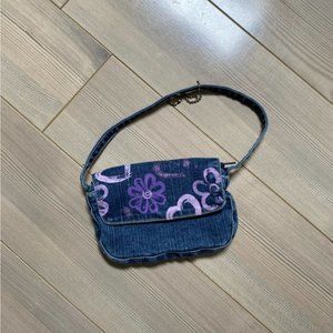 y2k Denim Floral Mini Purse